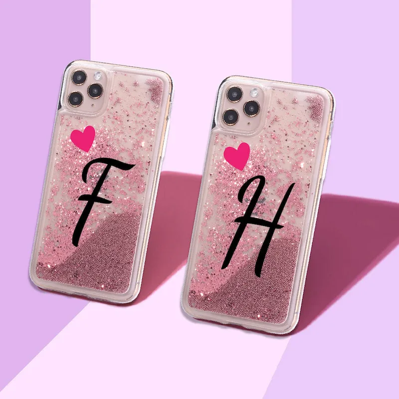 Custom Initials name A to Z Heart Sparkle Liquid Real Glitter Phone Case Cover for iPhone 12 X XS XR Max Pro 7 8 7Plus 8Plus 6
Custom Initials name A to Z Heart Sparkle Liquid Real Glitter Phone Case Cover for iPhone 12 X XS XR Max Pro 7 8 7Plus 8Plus 6