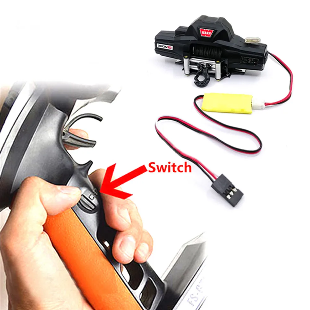Winch 3-Ways Wireless Remote Controller Receiver for 1/10 Axial SCX10 TRX4 D90 TF2 Tamiya CC01 RC Car Parts
Winch 3-Ways Wireless Remote Controller Receiver for 1/10 Axial SCX10 TRX4 D90 TF2 Tamiya CC01 RC Car Parts