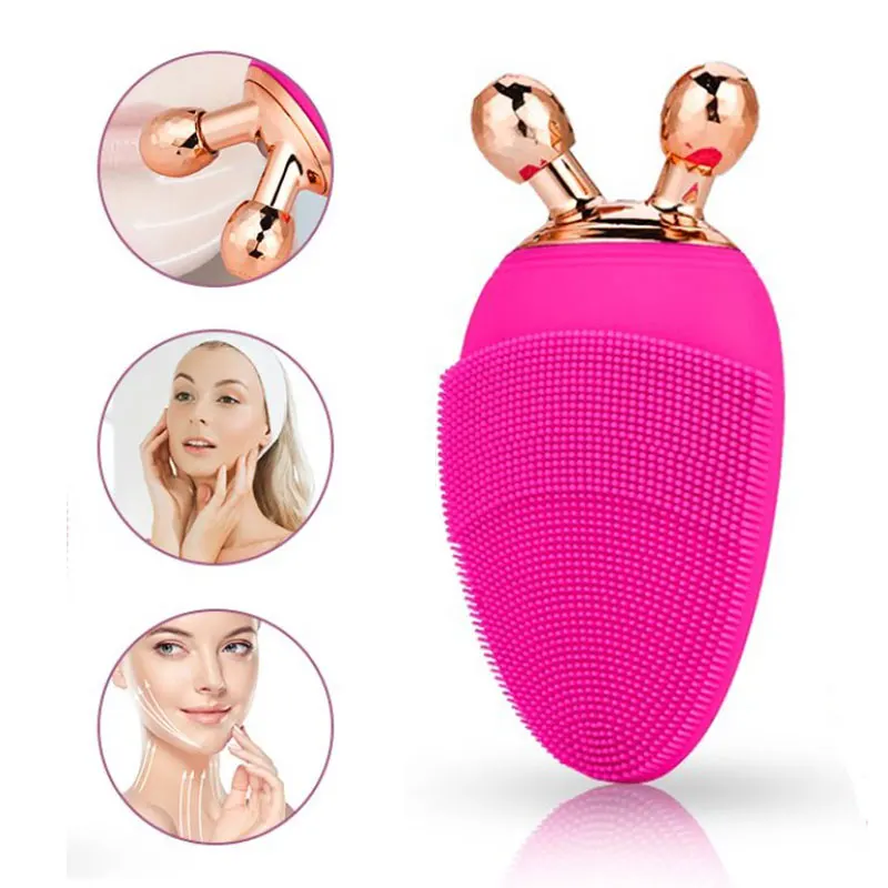 Electric Facial Cleansing Brush Roller Massager Rechargeable Silicone Sonic Pore Cleanser Skin V Face Care Lifting Anti-wrinkle
Electric Facial Cleansing Brush Roller Massager Rechargeable Silicone Sonic Pore Cleanser Skin V Face Care Lifting Anti-wrinkle