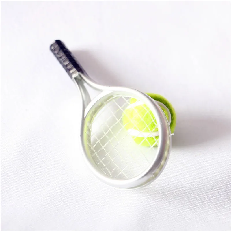 Doll house mini scene accessories simulation sports goods tennis racket model set children's birthday gif | Игрушки и хобби