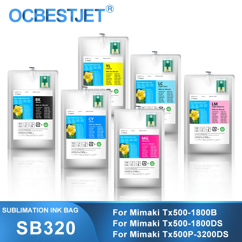 2-литровый сублимационный мешок для чернил SB320 с чипами для Mimaki Tx500-1800B Tx500-1800DS Tx500P-3200DS принтера 2000 мл
2-литровый сублимационный мешок для чернил SB320 с чипами для Mimaki Tx500-1800B Tx500-1800DS Tx500P-3200DS принтера 2000 мл