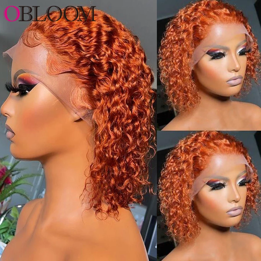 Ginger Orange Lace Front Human Hair Wigs Short Curly Pixie Cut Wig 250% Short Bob Wig Brazilian Wig for Women Preplucked
Ginger Orange Lace Front Human Hair Wigs Short Curly Pixie Cut Wig 250% Short Bob Wig Brazilian Wig for Women Preplucked
