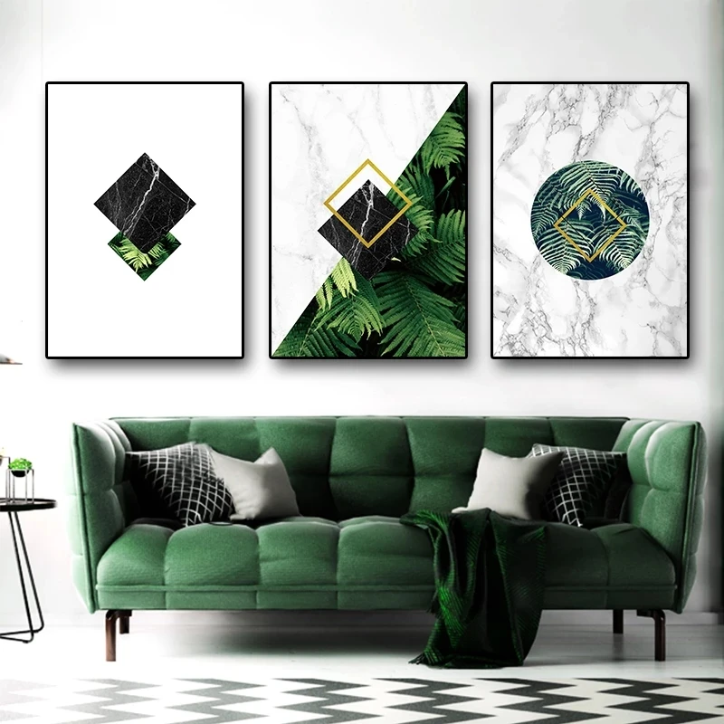 Nordic Posters Green Plant Leaves Black White Marble Canvas Painting Wall Art Modern Home Decor For Living Room Interior Murals 
Nordic Posters Green Plant Leaves Black White Marble Canvas Painting Wall Art Modern Home Decor For Living Room Interior Murals