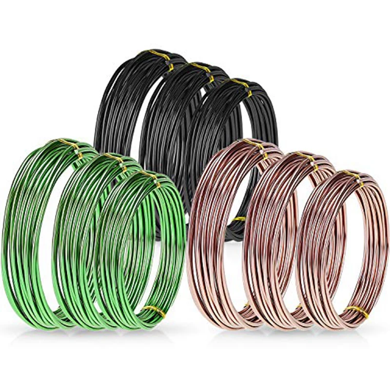 9 Rolls Bonsai Wires Anodized Aluminum Bonsai Training Wire with 3 Sizes (1.0 Mm,1.5 Mm,2.0 Mm),Total 147 Feet
9 Rolls Bonsai Wires Anodized Aluminum Bonsai Training Wire with 3 Sizes (1.0 Mm,1.5 Mm,2.0 Mm),Total 147 Feet