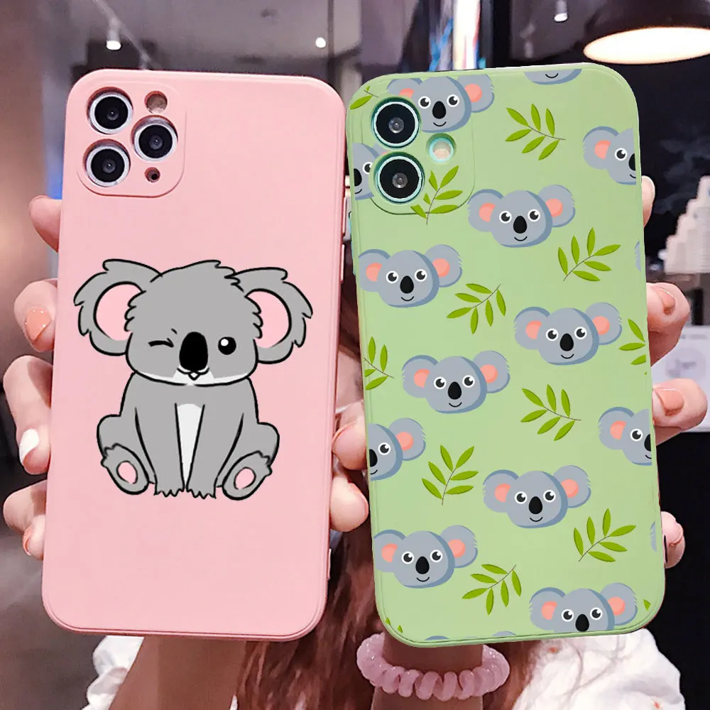 Фото Милый коала летние Ленивец животное Забавный чехол для телефона iPhone 12 pro 11 max/6/6s/8 7