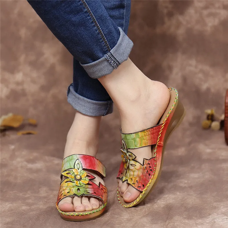 SOCOFY Womens Retro Style Gradient Multicolor Sandals Beaded Floral Stitching Wedge Sandals Casual Outdoor Beach Shoes 2020
SOCOFY Womens Retro Style Gradient Multicolor Sandals Beaded Floral Stitching Wedge Sandals Casual Outdoor Beach Shoes 2020