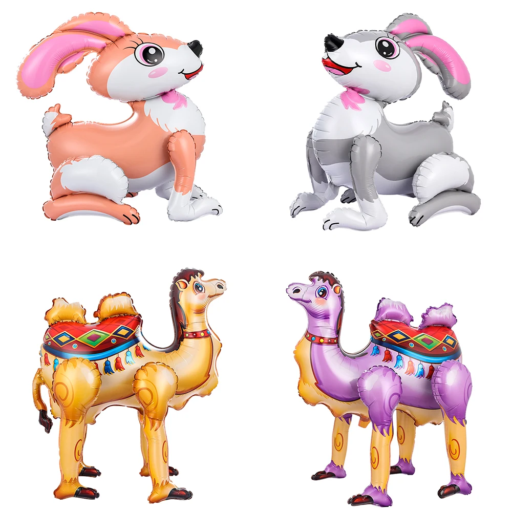 1pc 4D Walking Rabbit Camel Foil Balloons Standing Animals Children Birthday Party Decorations Kids Supplies Boy Toys Air Globos
1pc 4D Walking Rabbit Camel Foil Balloons Standing Animals Children Birthday Party Decorations Kids Supplies Boy Toys Air Globos