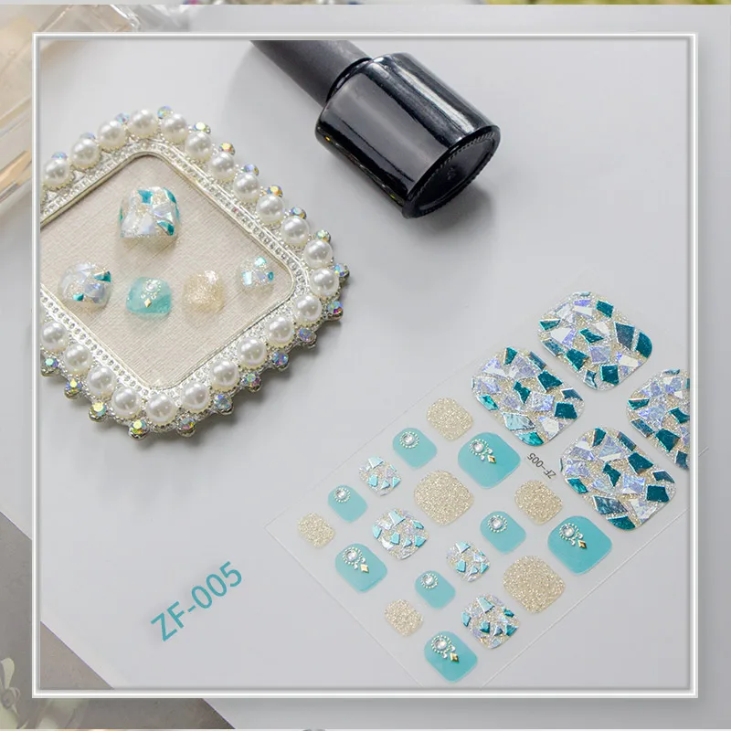 1Sheet Toenail Sticker 3D Laser Summer Toe Nail Art Decorations Glitter Foot Design Full Cover Polish Wraps Manicure for Girls
1Sheet Toenail Sticker 3D Laser Summer Toe Nail Art Decorations Glitter Foot Design Full Cover Polish Wraps Manicure for Girls