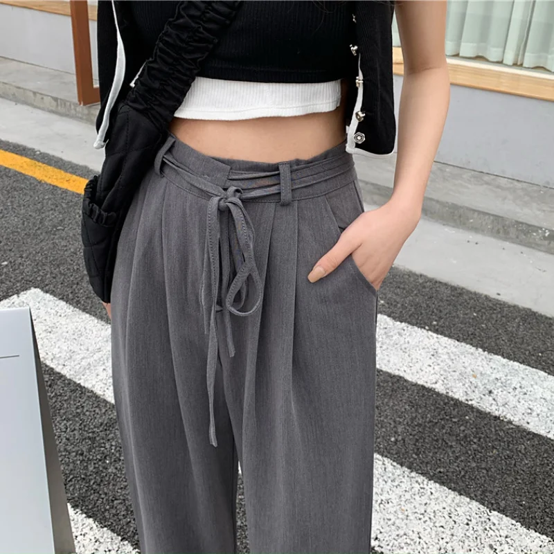 ZHOUTAYLOR Sweatpants Women Full Length Loose Femme Trousers Pockets Straight Office Lady Drawstring Solid Bottoms Female
ZHOUTAYLOR Sweatpants Women Full Length Loose Femme Trousers Pockets Straight Office Lady Drawstring Solid Bottoms Female