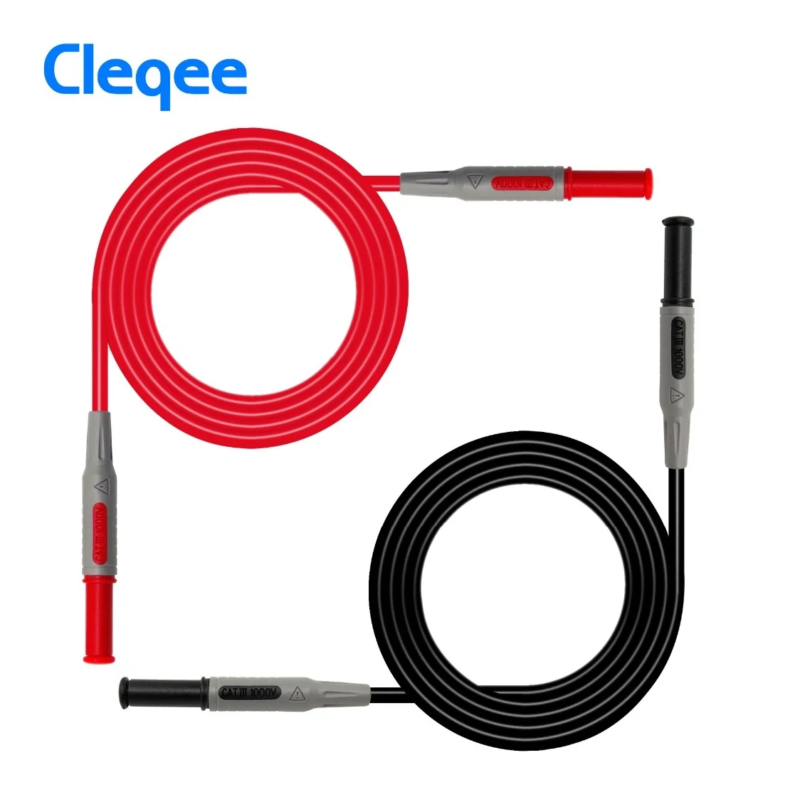 Cleqee P1032 p1033 Multimeter Test Cable Injection Molded 4mm Banana Plug Test Line Straight to Curved Test Cable
Cleqee P1032 p1033 Multimeter Test Cable Injection Molded 4mm Banana Plug Test Line Straight to Curved Test Cable