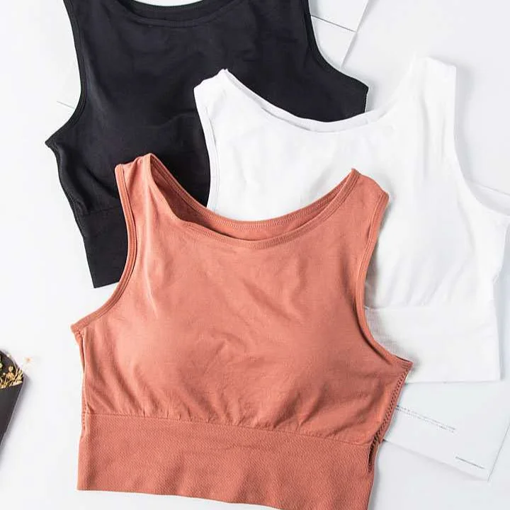 Seamless Women Bra Cotton Soft Bra Tank Top Sexy Backless Vest Sports Bra for Women Gym Push Up Knitted Underwear Tube Tops
Seamless Women Bra Cotton Soft Bra Tank Top Sexy Backless Vest Sports Bra for Women Gym Push Up Knitted Underwear Tube Tops