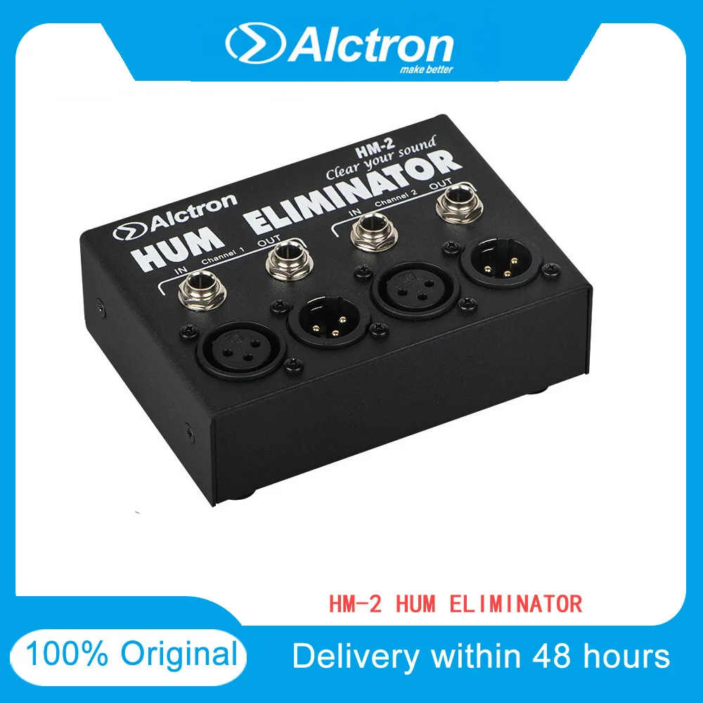 Alctron HM-2 Hum Eliminator Transformer Isolator 1/4" And XLR Inputs Lower Audio Noise Passively Eliminating Ground Loops
Alctron HM-2 Hum Eliminator Transformer Isolator 1/4" And XLR Inputs Lower Audio Noise Passively Eliminating Ground Loops