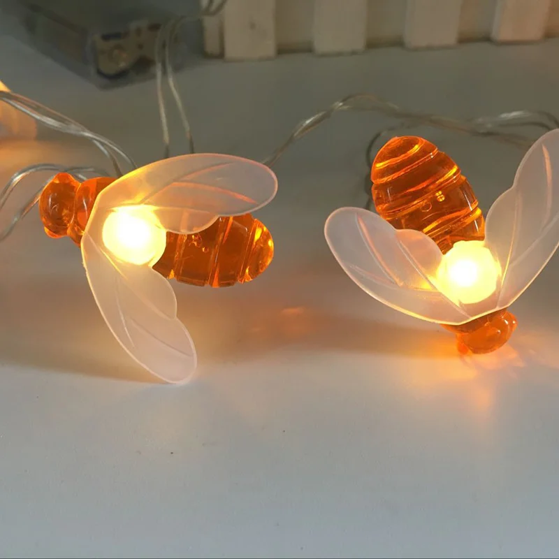 6m/3m Cute Honey Bee LED String Lights Garland Fairy Lights Christmas Decoration For Home Outdoor Wedding Navidad Decor USB
6m/3m Cute Honey Bee LED String Lights Garland Fairy Lights Christmas Decoration For Home Outdoor Wedding Navidad Decor USB