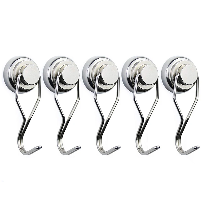5 Pack Swivel Swing Magnetic Hook New Upgraded, 60LB Refrigerator Magnetic Hooks ,Strong Neodymium Magnet Hook, Perfect
5 Pack Swivel Swing Magnetic Hook New Upgraded, 60LB Refrigerator Magnetic Hooks ,Strong Neodymium Magnet Hook, Perfect