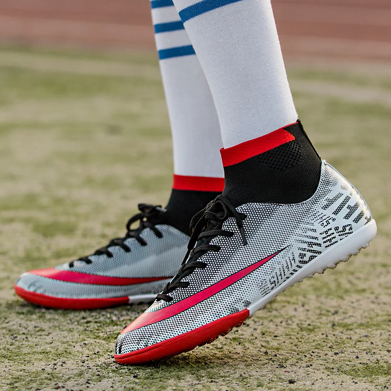 Outdoor Soccer Shoes Men Training Sneakers AG/TF Sole Cleats Football Shoes Mens Crampon Football Boots Futsal Shoes
Outdoor Soccer Shoes Men Training Sneakers AG/TF Sole Cleats Football Shoes Mens Crampon Football Boots Futsal Shoes