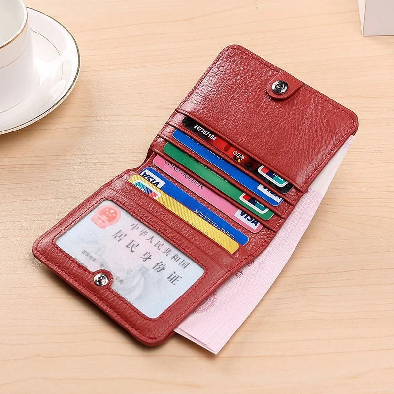 Luxury Designer Women Genuine Leather Wallet New Pure High Quality Cowhide Short Wallet Fashion Thin Female Zero Wallet Card Bag
Luxury Designer Women Genuine Leather Wallet New Pure High Quality Cowhide Short Wallet Fashion Thin Female Zero Wallet Card Bag