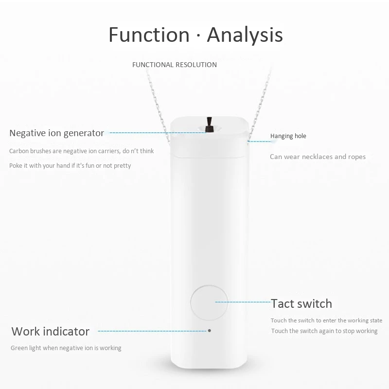 Portable Necklace Mini Purifier Portable Portable Air Purifier Hanging Neck Small Formaldehyde Removal Purifier
Portable Necklace Mini Purifier Portable Portable Air Purifier Hanging Neck Small Formaldehyde Removal Purifier
