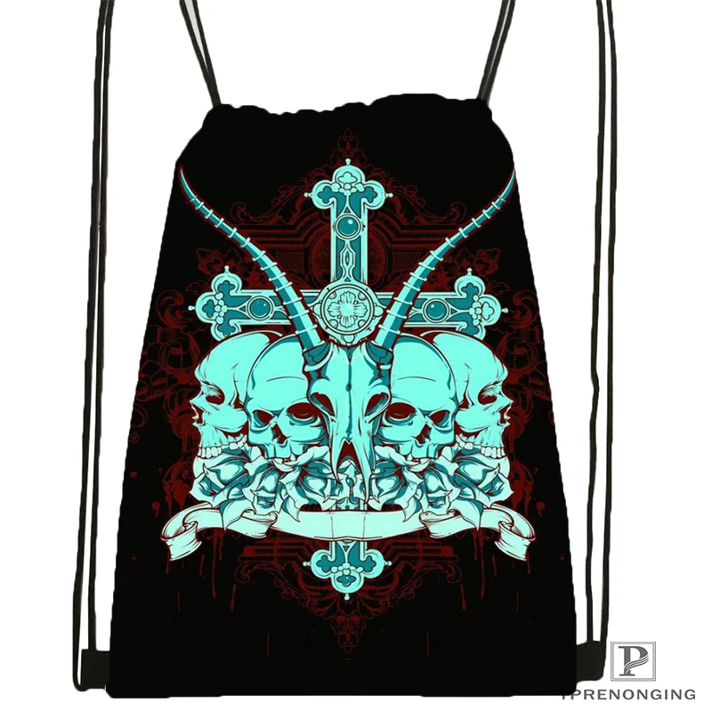 Custom кричащий дизайн татуировки Иисуса походная сумка на шнурке милый рюкзак для