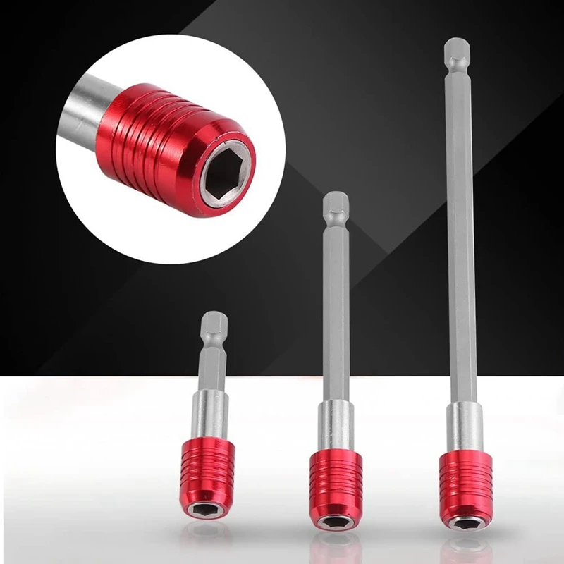 3Pcs 1/4Inch Hex Shank Magnetic Bit Holder Quick Change Extension Bar (Red) with 20 in 1 Nut Female Screw M12X1.5 Red
3Pcs 1/4Inch Hex Shank Magnetic Bit Holder Quick Change Extension Bar (Red) with 20 in 1 Nut Female Screw M12X1.5 Red