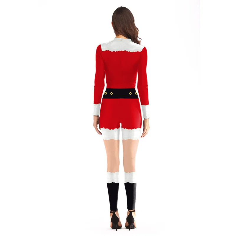3D Printed Christmas Jumpsuit red Santa Claus cosplay Costume For Women Christmas party Bodysuit
3D Printed Christmas Jumpsuit red Santa Claus cosplay Costume For Women Christmas party Bodysuit