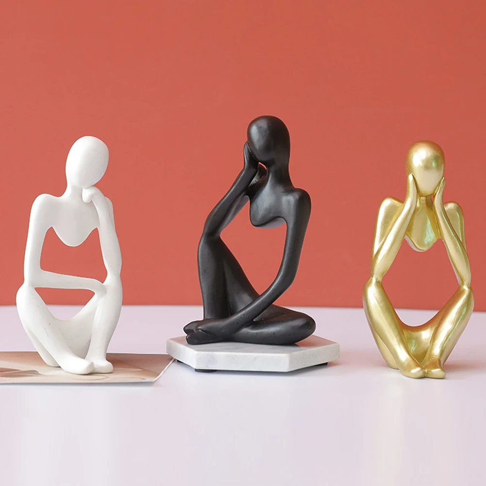 Abstract Thinker Statue Resin Sculpture Miniature Figurines Thinker Character European Style Office Home Decoration Accessories
Abstract Thinker Statue Resin Sculpture Miniature Figurines Thinker Character European Style Office Home Decoration Accessories