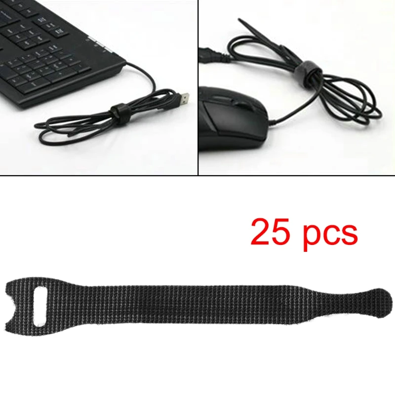 25pcs Cable Organizer Management Cable winder Holder Cord Earphone Ties 20cm 45BA 
25pcs Cable Organizer Management Cable winder Holder Cord Earphone Ties 20cm 45BA