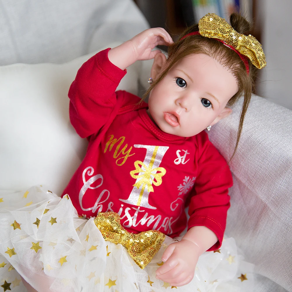 Hoomai New Princess Silicone Dolls 20 Inch Lifelike Newborn Toddler Dolls Toy Kids Playmate Birthday Gift 
Hoomai New Princess Silicone Dolls 20 Inch Lifelike Newborn Toddler Dolls Toy Kids Playmate Birthday Gift