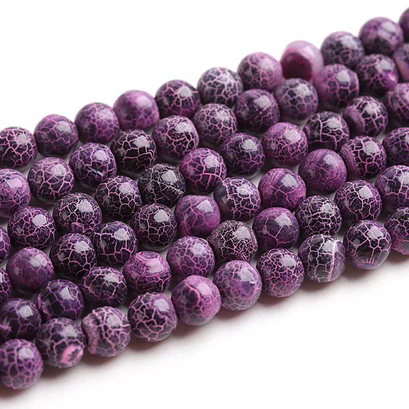 Natural Stone Agate Round Beads Rose Red Cracked Agate Loose Beads DIY Handmade Beaded Accessories Jewelry 
Natural Stone Agate Round Beads Rose Red Cracked Agate Loose Beads DIY Handmade Beaded Accessories Jewelry
