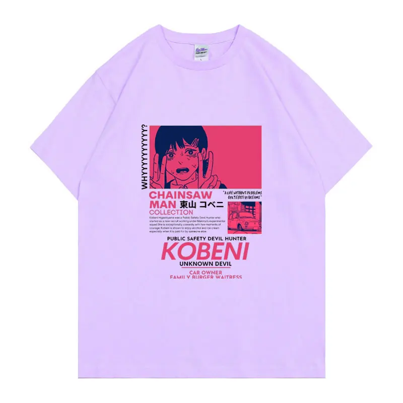 Japan Anime Chainsaw Man Tshirt Summer Men's Women's T-Shirts Harajuku Print Tee Tops Kpop T Shirts Oversized EA Size Streetwear
Japan Anime Chainsaw Man Tshirt Summer Men's Women's T-Shirts Harajuku Print Tee Tops Kpop T Shirts Oversized EA Size Streetwear