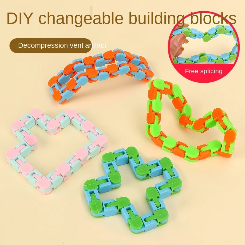 Hot 24 section decompression bicycle chain track decompression toy fluid Bracelet decompression chain
Hot 24 section decompression bicycle chain track decompression toy fluid Bracelet decompression chain
