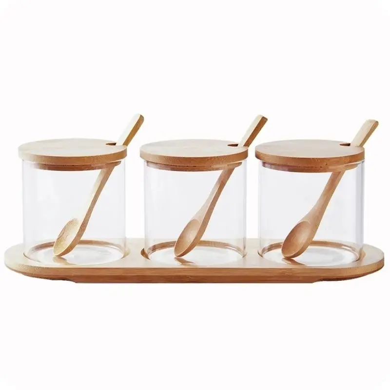 Kitchenware Glass Seasoning Jar Creative Seasoning Storage Bottle Box Salt Jar MSG Seasoning Bottle Household Combination Set
Kitchenware Glass Seasoning Jar Creative Seasoning Storage Bottle Box Salt Jar MSG Seasoning Bottle Household Combination Set