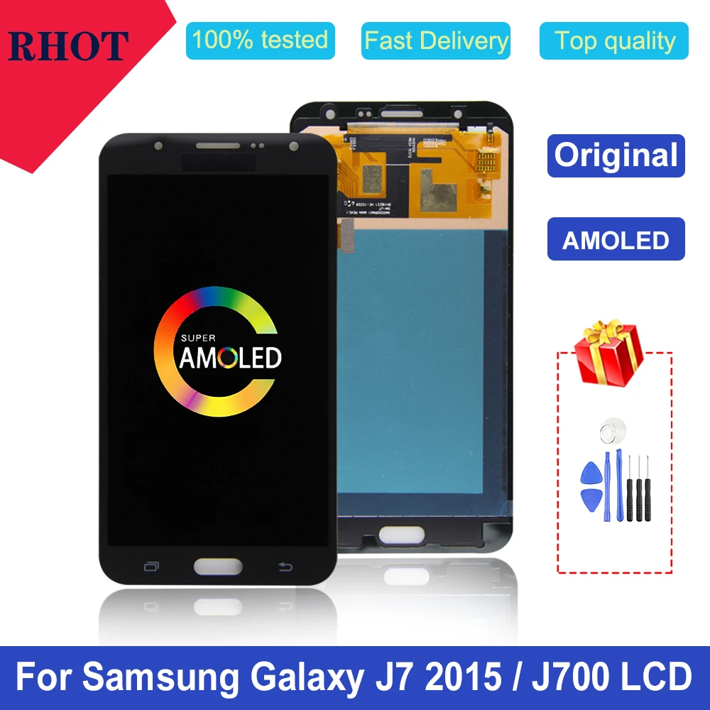ЖК-экран Super AMOLED 5,5 дюйма для Samsung Galaxy J7 2015, J700, J700M, J700H, J700FN/DS, сенсорный ЖК-экран с дигитайзером в сборе, оригинал
ЖК-экран Super AMOLED 5,5 дюйма для Samsung Galaxy J7 2015, J700, J700M, J700H, J700FN/DS, сенсорный ЖК-экран с дигитайзером в сборе, оригинал