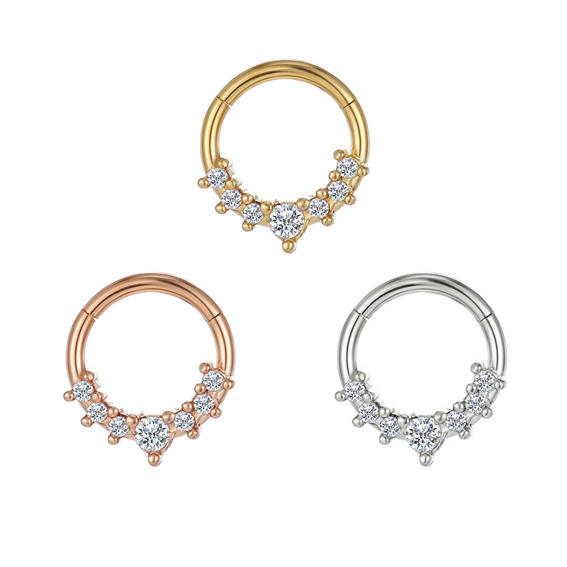 Style Stainless Steel 7 Claws Zircon Nose Ring Nose Nails Earrings Piercing Jewelry Plating Treatment Non-fading Hypoallergenic
Style Stainless Steel 7 Claws Zircon Nose Ring Nose Nails Earrings Piercing Jewelry Plating Treatment Non-fading Hypoallergenic
