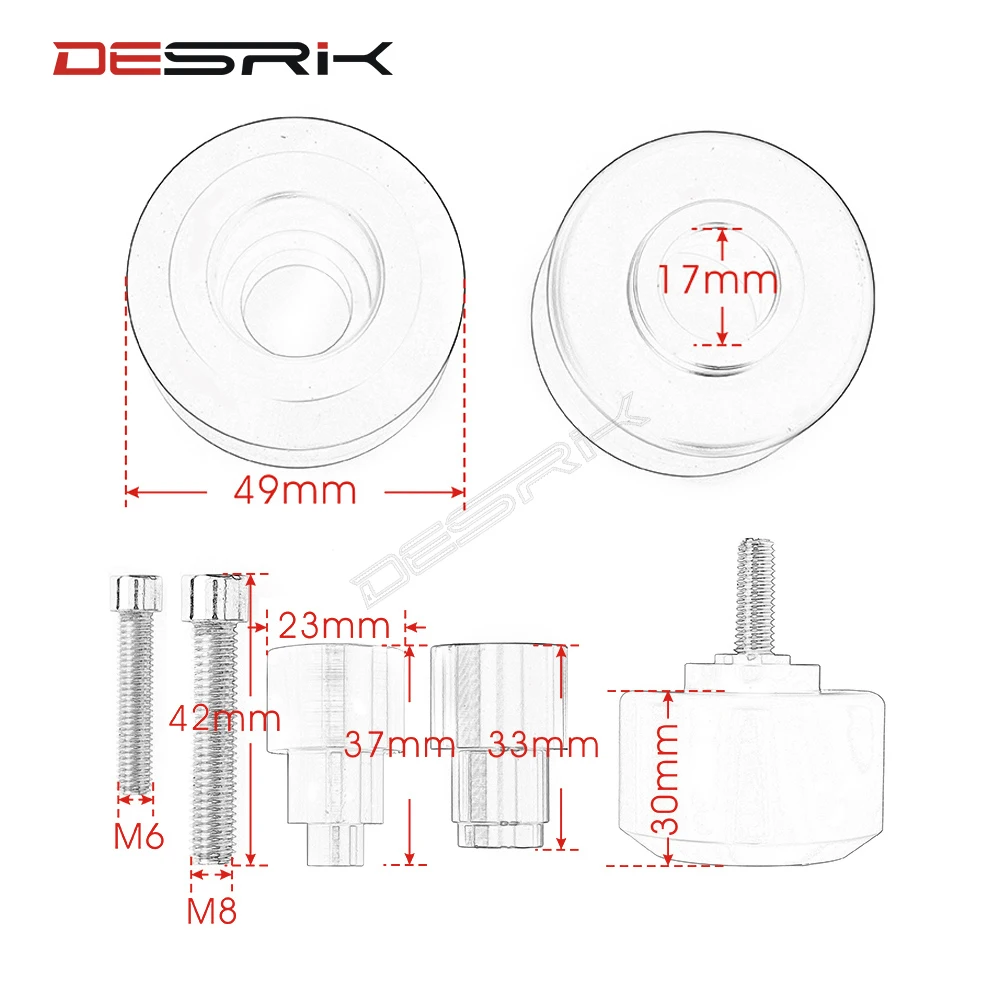 DESRIK Motorcycle Frame Slider For KTM Duke 125 200 390 Front and Rear Fork Wheel Frame Slider Crash Pads Falling Protection
DESRIK Motorcycle Frame Slider For KTM Duke 125 200 390 Front and Rear Fork Wheel Frame Slider Crash Pads Falling Protection