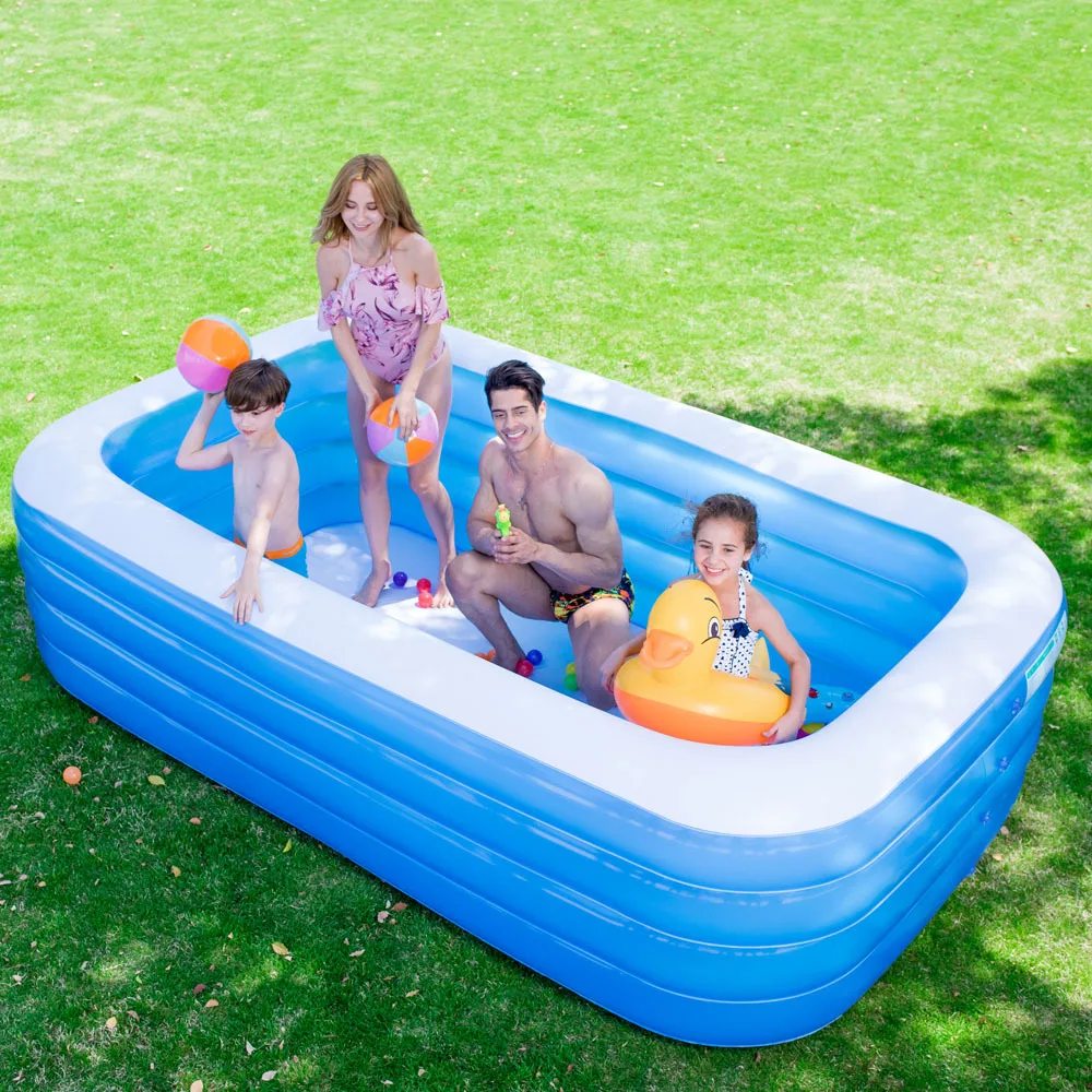 Inflatable Swimming Pool PVC Water Fun Inflatable Pool for Kids Adults Outdoor Backyard Summer
Inflatable Swimming Pool PVC Water Fun Inflatable Pool for Kids Adults Outdoor Backyard Summer