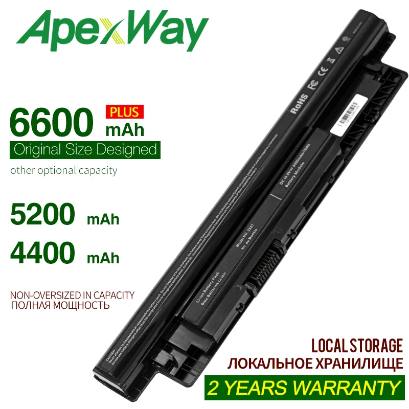 Аккумулятор ApexWay MR90Y для ноутбуков DELL Inspiron 5200 3421 3721 5421 5521 5721 3521 3437 3537 5437 5537 3737