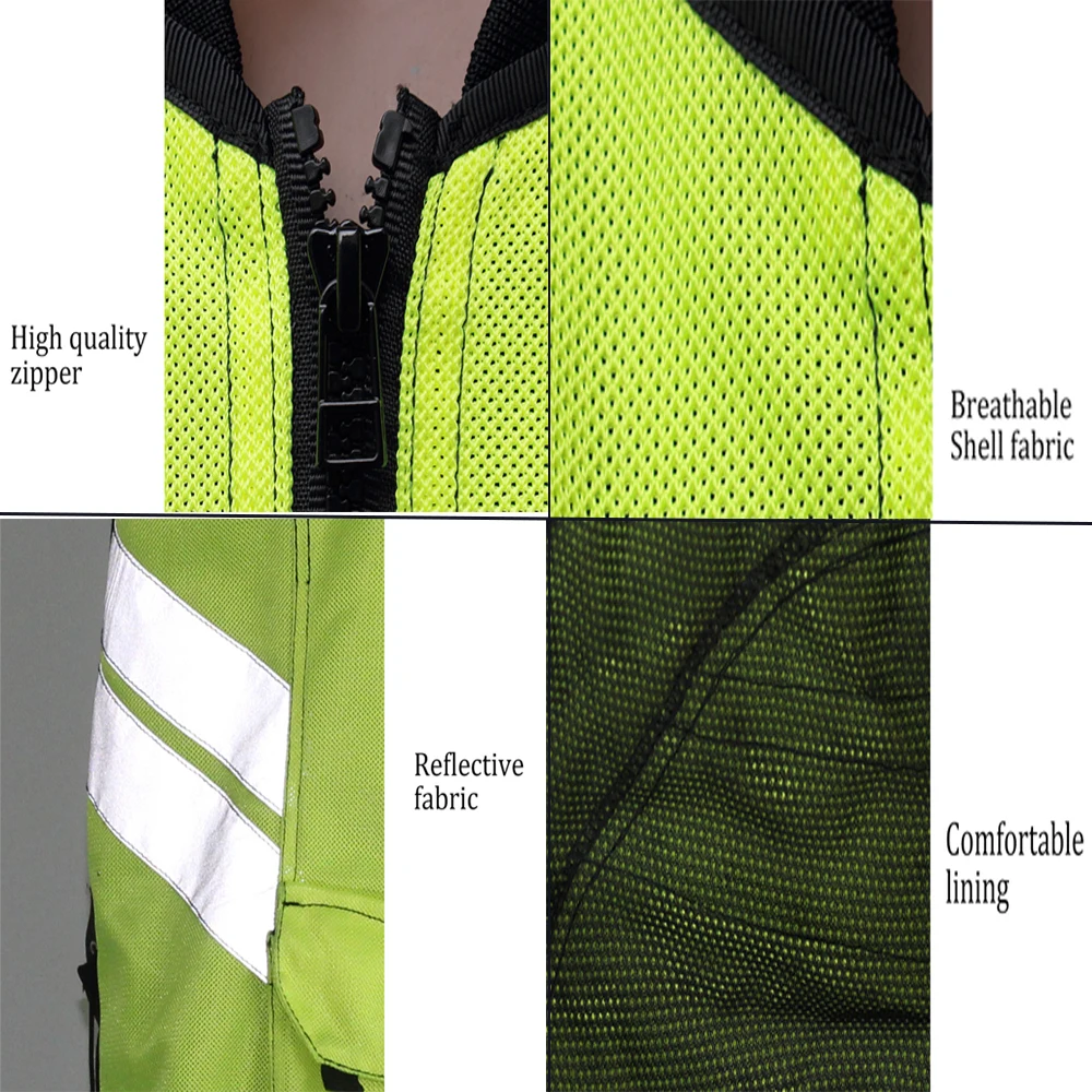 Motorcycle Jacket Reflective Vest High Visibility Night Shiny Warning Safety Coat for Traffic Work Cycling Team Uniform JK-22
Motorcycle Jacket Reflective Vest High Visibility Night Shiny Warning Safety Coat for Traffic Work Cycling Team Uniform JK-22
