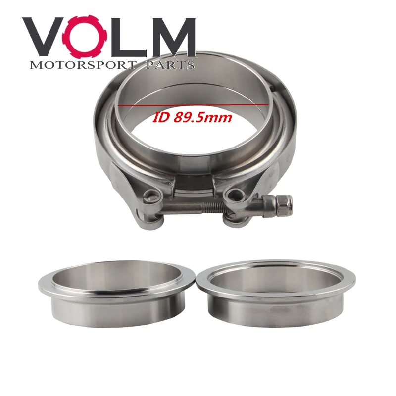 3.5 inch 76MM self Aligning Male/Female V-Band Vband Clamp CNC stainless Steel Flange Kit 
3.5 inch 76MM self Aligning Male/Female V-Band Vband Clamp CNC stainless Steel Flange Kit