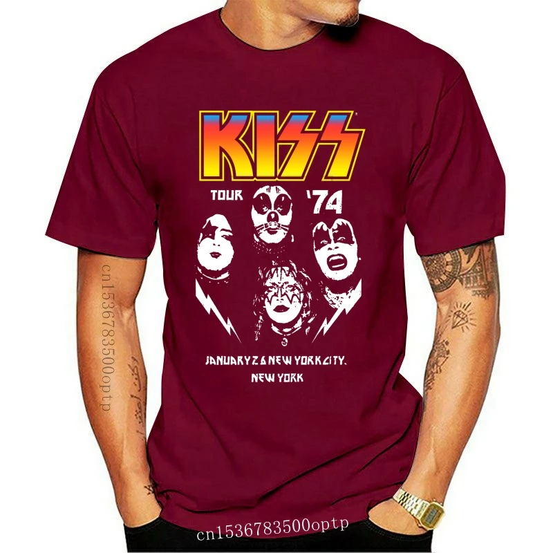 Мужская футболка на заказ Kiss Tour 74, Винтажная футболка с Двойной краской, новинка, футболка для женщин и мужчин 014529
Мужская футболка на заказ Kiss Tour 74, Винтажная футболка с Двойной краской, новинка, футболка для женщин и мужчин 014529
