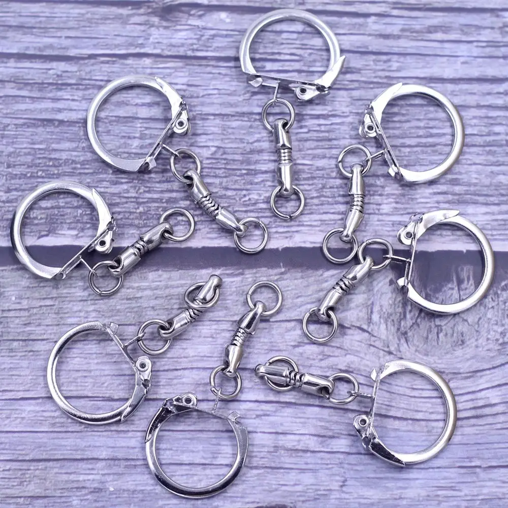 20Pcs Key Chains Rings Keychain Metal Silver Tone Fit European Charm Beads Jewelry DIY Findings 5cm
20Pcs Key Chains Rings Keychain Metal Silver Tone Fit European Charm Beads Jewelry DIY Findings 5cm