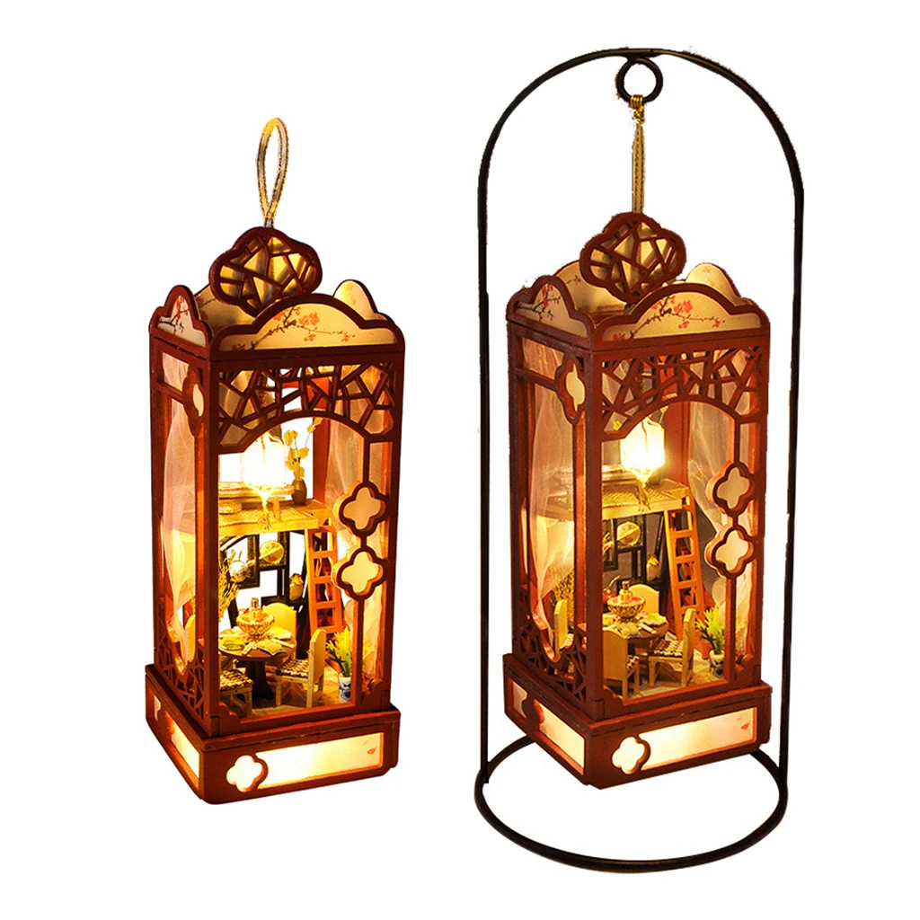 Chinese DIY DollHouse Kit Crafts Light Handmade Furniture House Model 
Chinese DIY DollHouse Kit Crafts Light Handmade Furniture House Model