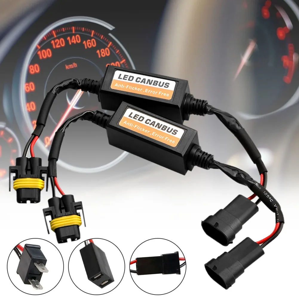 2pcs H7 LED Headlight Decoder Adapter Canbus Anti-Flicker Harness Bulbs Resistor Decoder Warning Error Canceller
2pcs H7 LED Headlight Decoder Adapter Canbus Anti-Flicker Harness Bulbs Resistor Decoder Warning Error Canceller