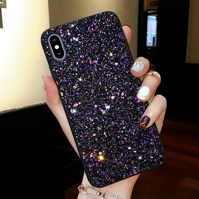 Блестящий блестящий чехол для телефона huawei P30 Pro P20 Lite мягкий силиконовый |
