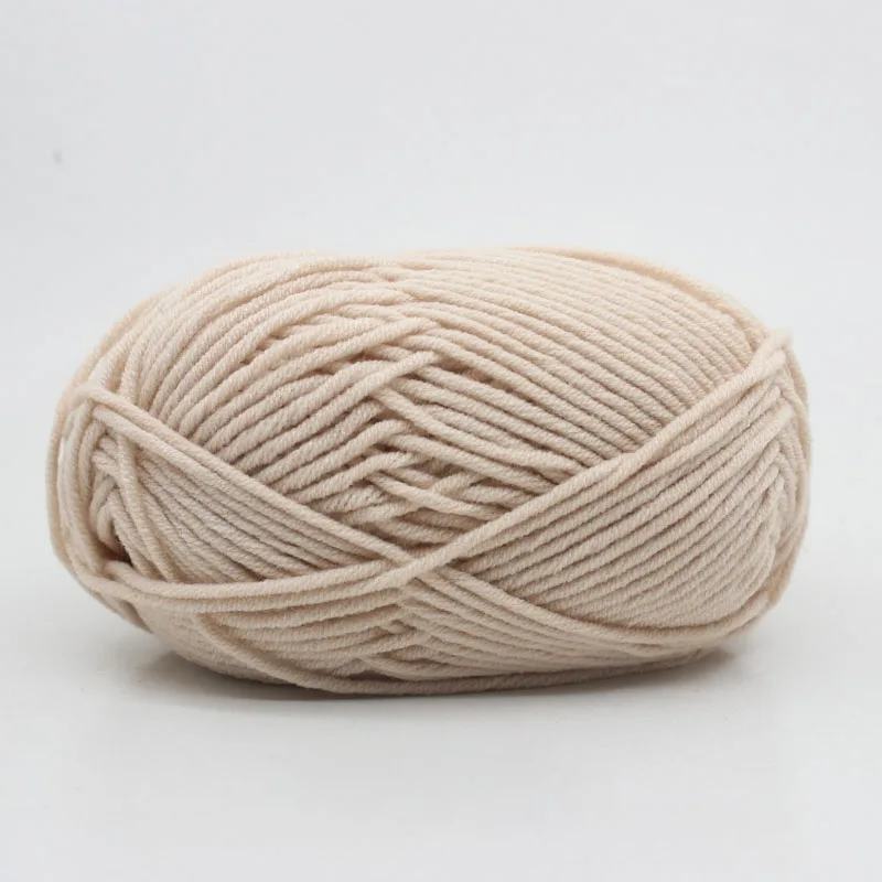 50g 5-Strand milk cotton wool baby clothing wool hand knitting wool hook medium thick hand knitting doll wool DIY Manual
50g 5-Strand milk cotton wool baby clothing wool hand knitting wool hook medium thick hand knitting doll wool DIY Manual