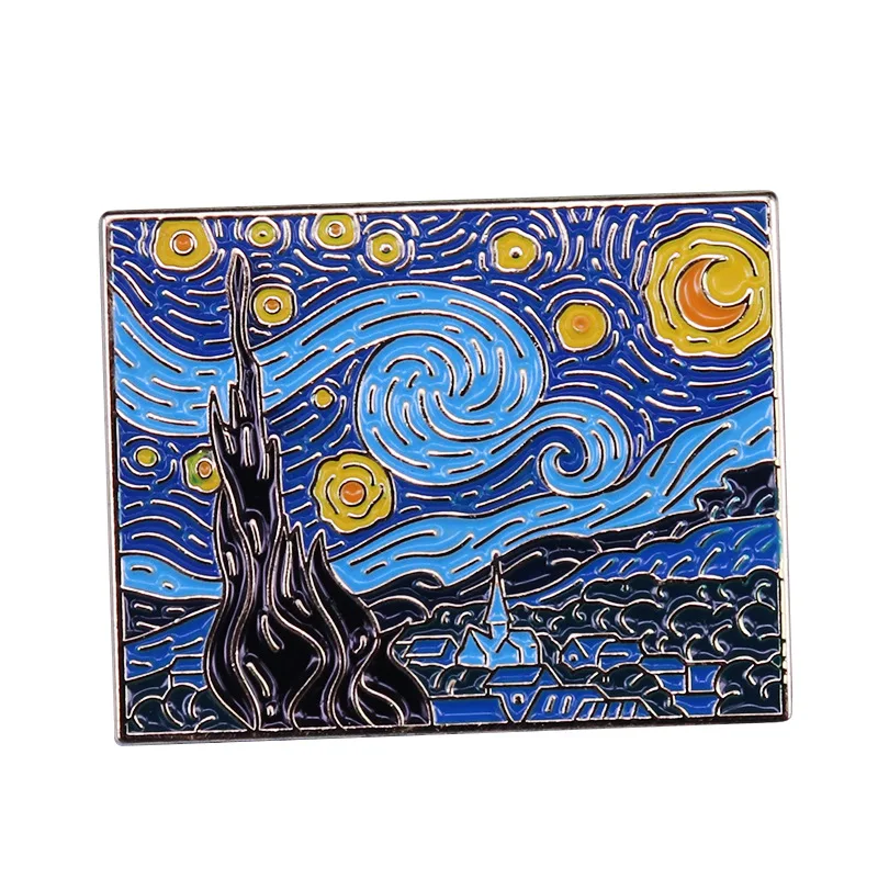 L2557 Vintage Van Gogh Art Badges Enamel Pin Brooch for Clothes Badge Briefcase Backpack Accessories Collar Lapel Pins Jewelry
L2557 Vintage Van Gogh Art Badges Enamel Pin Brooch for Clothes Badge Briefcase Backpack Accessories Collar Lapel Pins Jewelry