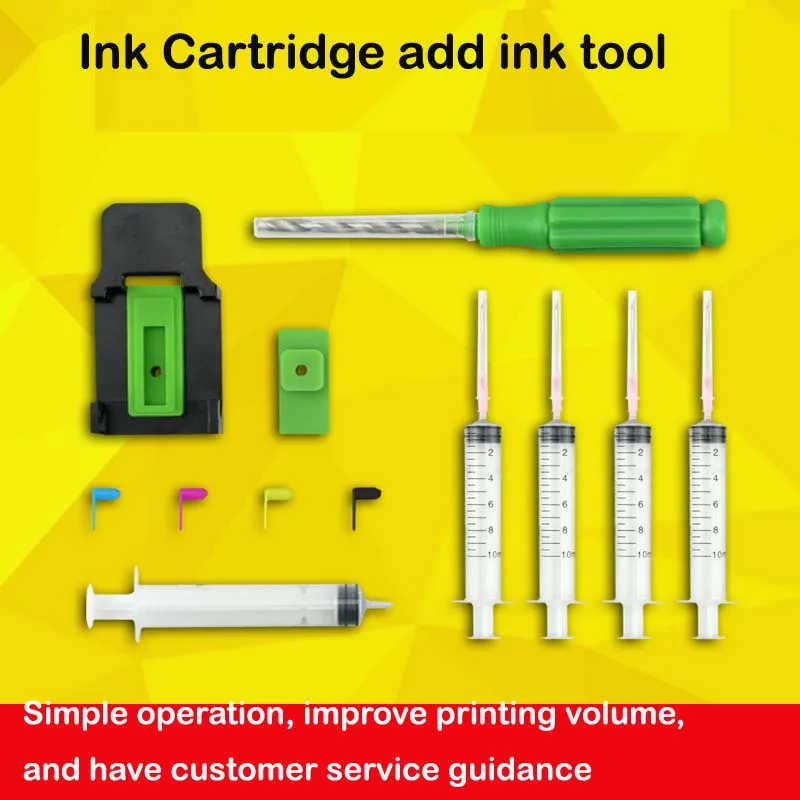 Ink Refill Smart Cartridge Smart Clamp Absorption Clamp Pumping Rubber Pad Syringe Punch Tool Add Ink Kit Tool for HP CANON
Ink Refill Smart Cartridge Smart Clamp Absorption Clamp Pumping Rubber Pad Syringe Punch Tool Add Ink Kit Tool for HP CANON