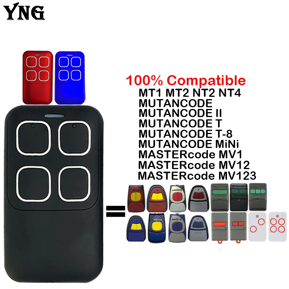 Пульт дистанционного управления Mastercode MV1 MV12 MV123, MT1 MT2 NT2 NT4 Mutancode 2 для управления гаражными дверями, беспроводной передатчик
Пульт дистанционного управления Mastercode MV1 MV12 MV123, MT1 MT2 NT2 NT4 Mutancode 2 для управления гаражными дверями, беспроводной передатчик