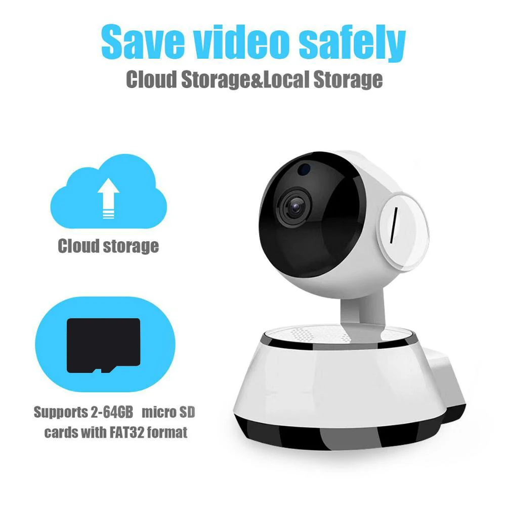 Podofo HD 720P WiFi Baby Monitor 360 PTZ Wireless IP Camera Home Security Two Way Audio CCTV Night Vision Surveillance Camera
Podofo HD 720P WiFi Baby Monitor 360 PTZ Wireless IP Camera Home Security Two Way Audio CCTV Night Vision Surveillance Camera