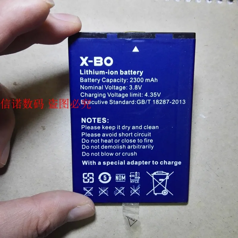 X-bo mobile phone battery panel 2300mah, please check the battery size: 82 * 58 * 4
X-bo mobile phone battery panel 2300mah, please check the battery size: 82 * 58 * 4