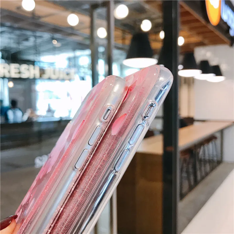 Pink big peach blossom Liquid quicksand phone case for Iphone 11 Pro Max Xs Max Xr 6s 7 8plus Glitter Clear Soft Tpu Back Case
Pink big peach blossom Liquid quicksand phone case for Iphone 11 Pro Max Xs Max Xr 6s 7 8plus Glitter Clear Soft Tpu Back Case